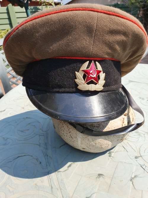 Soviet army cap 1980`s with strap
