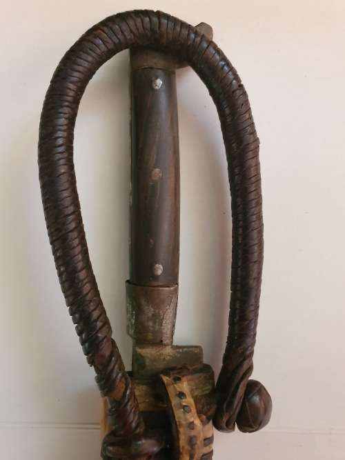 Hand-crafted Abyysinian tribesman`s knife with sheath