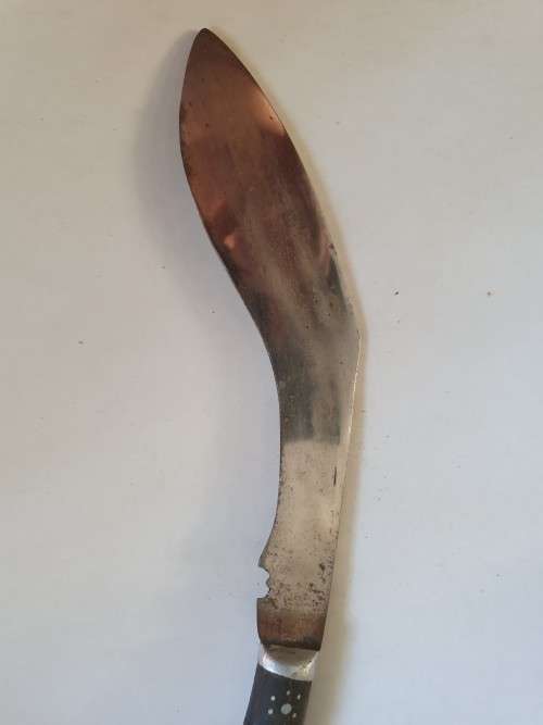 Authentic Hand-Hammered Forged Gurkha Kukri Knife with 2 small knives
