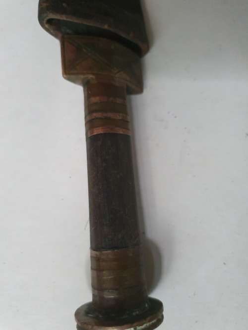Abyssinian tribesma`s hand-crated kife and sheath 100+years old