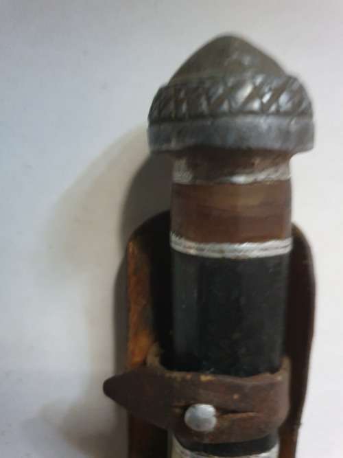 Abyssinian tribesman`s hand-crafted knife and sheath 100+ years old
