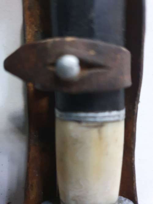 Abyssinian tribesman`s hand-crafted knife and sheath 100+ years old