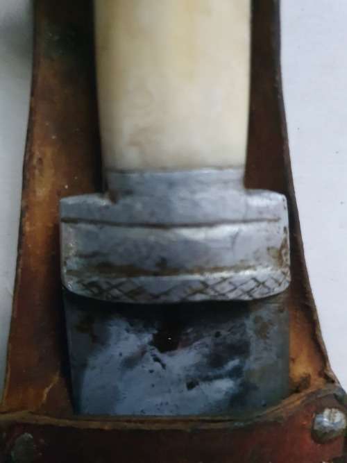 Abyssinian tribesman`s hand-crafted knife and sheath 100+ years old