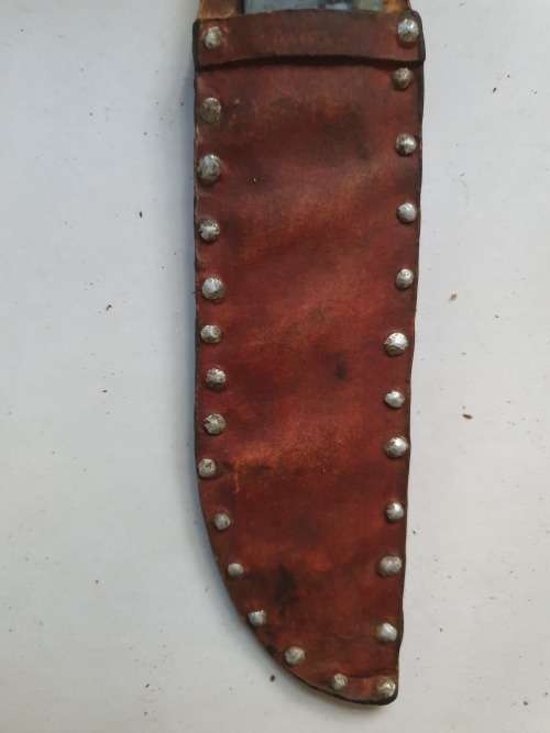 Abyssinian tribesman`s hand-crafted knife and sheath 100+ years old