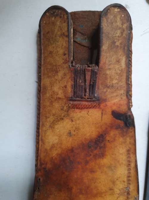 Abyssinian Tribesman`s handcrafted knife and sheath 100+ year`s old