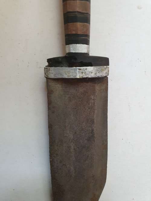 Abyssinian tribesman`s handcrafted knife (without sheath) 100+years old