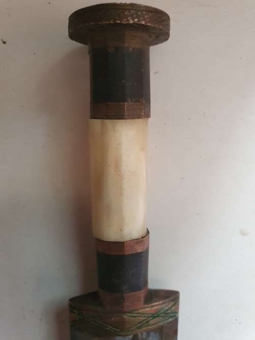 Anyssinian tribesman`s handcrafted knife (without sheat) 100+ years old