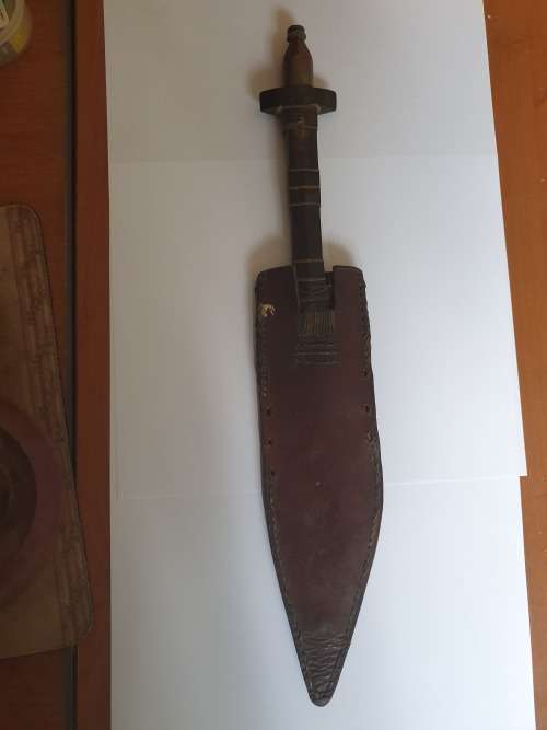Abyssinian handcrafted tribesman`s knife 100+ years old