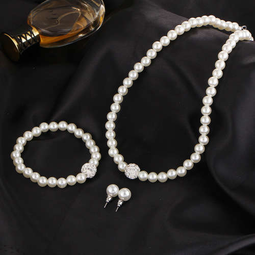 Stunning faux pearl 3 piece  set