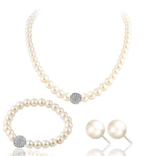 Stunning faux pearl 3 piece  set