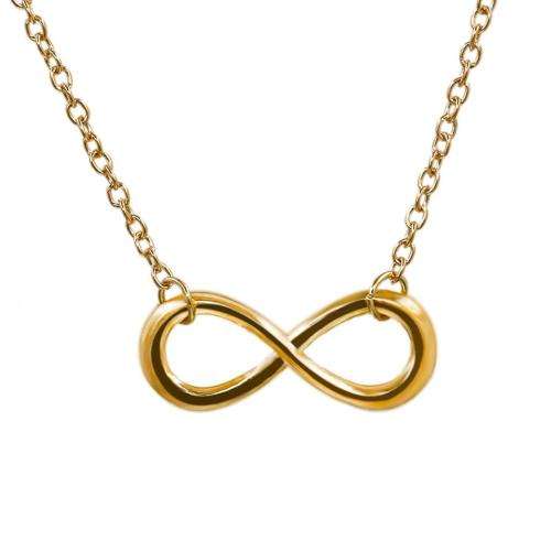 Infinity pendant and necklace GP