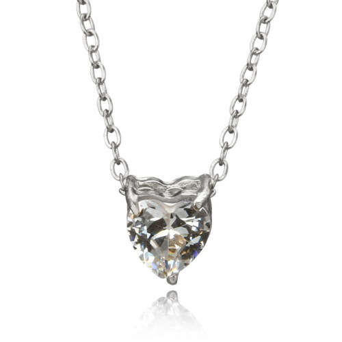 Cubic zircon SP pendant and chain