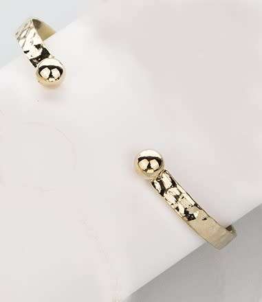 Gorgeous emossed 9ct gold plated bangle