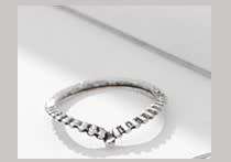 Stunning Tibetan silver crimped drop ring