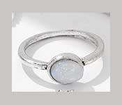 Stunning Tibetan silver Sim moonstone ring