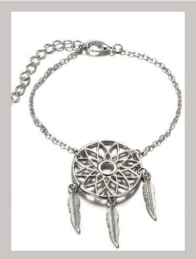 Stunning Silver plated Dream catcher bracelet