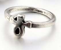 Stunning Ankh Tibetan silver ring