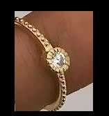 Gorgeous Solitaire CZ gold plated ring