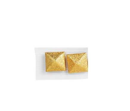 Gorgeous Geometric gold tone earrings