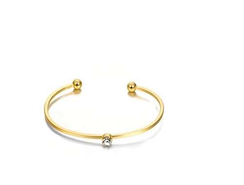 Gogeous 9ct gold plated  solataire AAA cz bangle