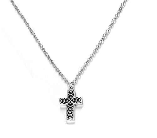 Stunning Tibetan silver cross and chain