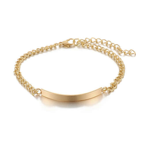 Gorgeous 9ct gold plated identiy bracelet