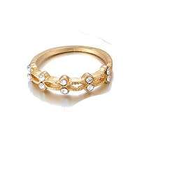 Stunning 9ct gold plated vine ring