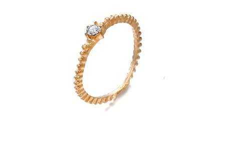 Stunning 9ct gold plated AAA cz solatire ring