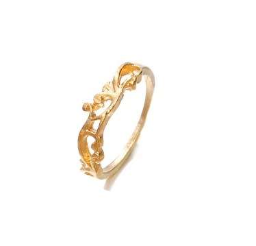 Gorgeous 9ct gold plated interwoven ring