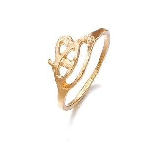 Stunning 9ct gold plated symbol ring
