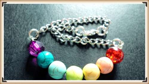 Stunning Howlite chakra bracelet