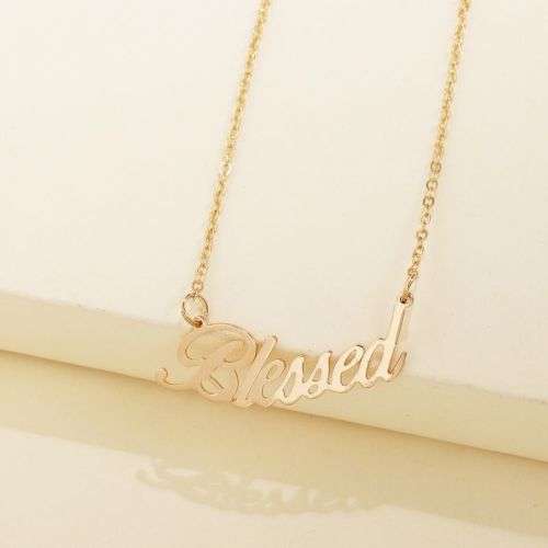 Gorgeous "Blessed" pendant necklace