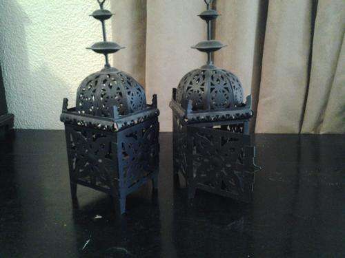 2 x Lovely Moroccan candle holders
