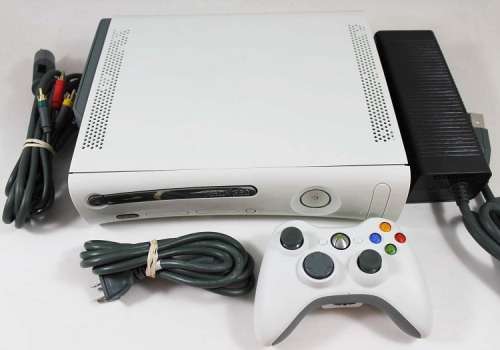 XBOX 360 with two controllers and games