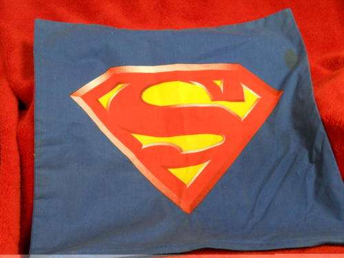 Printed Superman cushion cover , zip on one side, 45x45cm