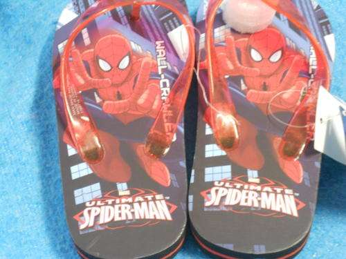 Spiderman boys flip flops childres size 12