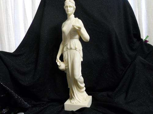 Goddess of youth - Hebe- Great ancient Greek Female statue- resdin replica- 55cm high weighs 3.5kg