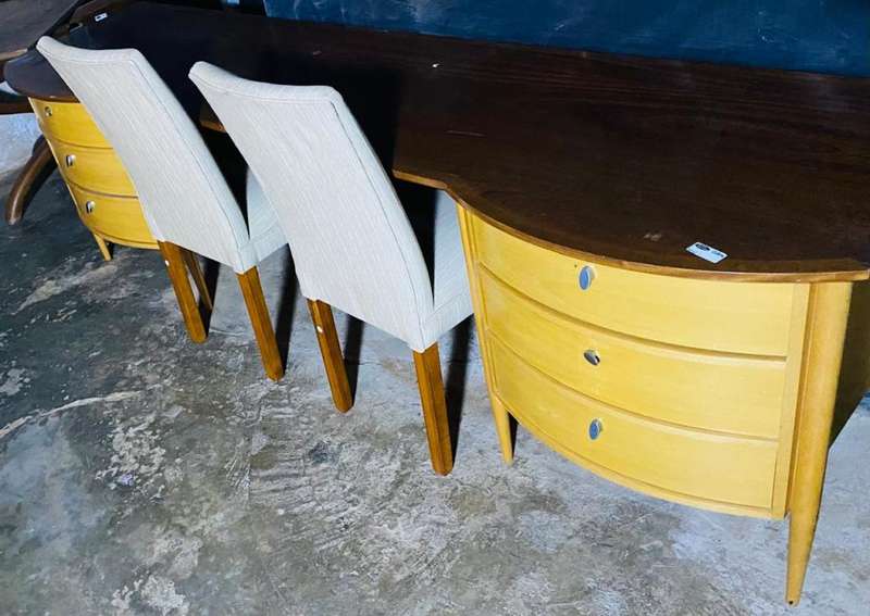 Massive Luxurious Double Stool Dressing Table
