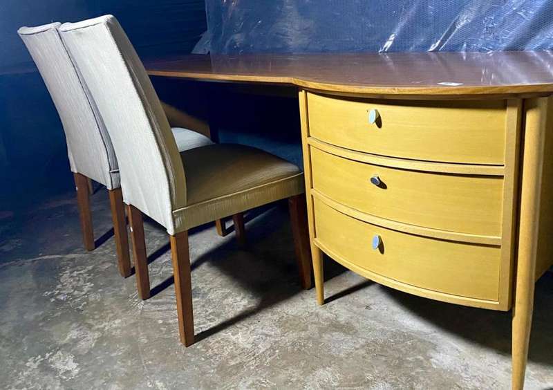 Massive Luxurious Double Stool Dressing Table