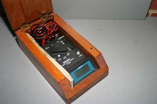 Vintage Seiko Multi Test Tool Box Papers