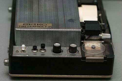 Vintage 70's Seiko Briefcase Timegrapher.