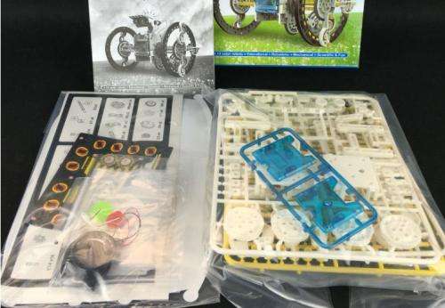 DIY Solar toy robot Polymorphic Building blocks Assembly kids boy&girl Education