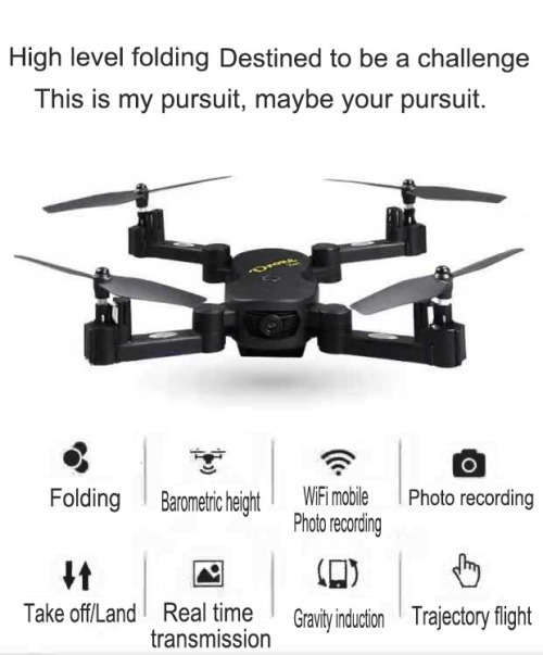Christmas gift dinky toys Foldable Smart Drone RC Quadcopter with 720P Wifi HD Camera Live Video