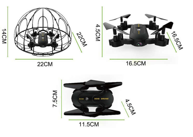 smart folding anti-collision drone toy 6axis Gyro mobile APP remote control 720Pwifi camera