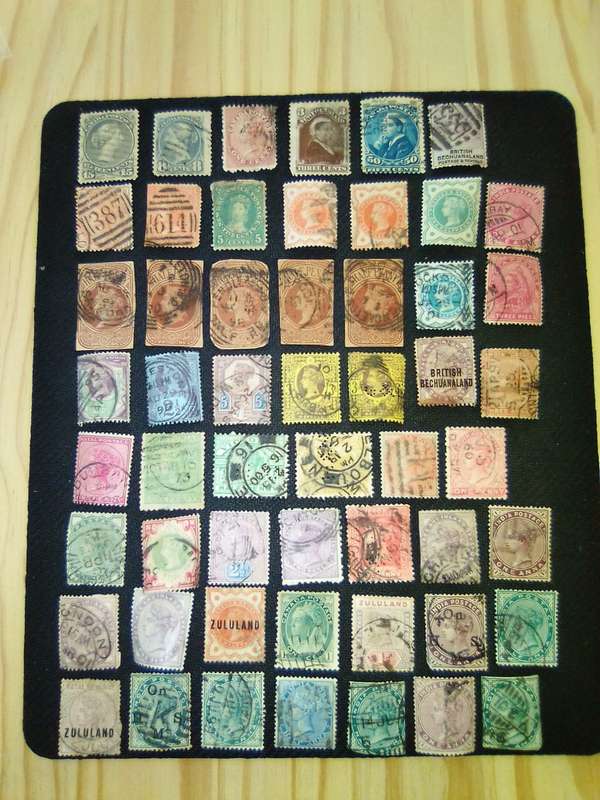 stamps queen Vic king E and G