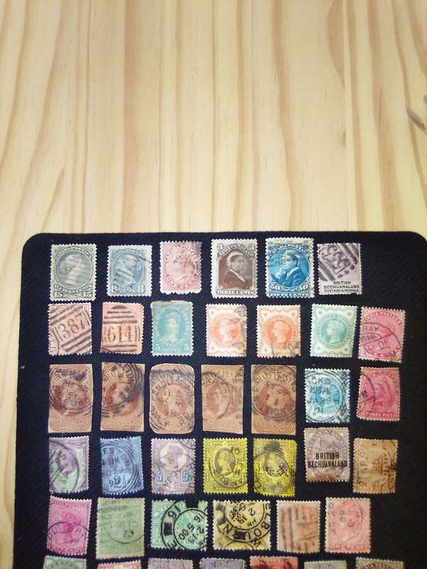stamps queen Vic king E and G