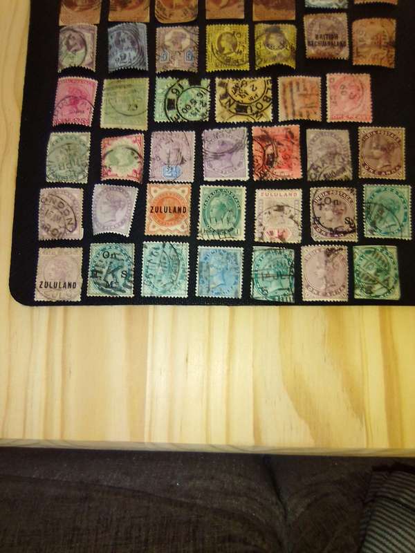 stamps queen Vic king E and G
