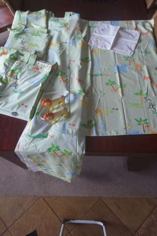 Treehouse set of 4 curtains, duvet cover,pillow cover, tie backs
