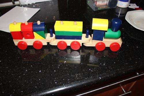 Beautiful wooden train