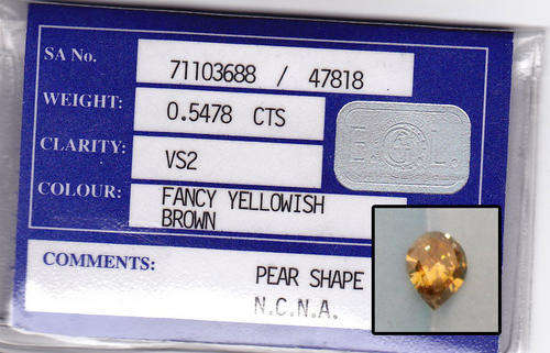 EGL certified Pear diamond!!!